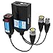 VIMVIP Mini CCTV BNC HD CVI/TVI/AHD/CVBS HD Active Video Balun Receiver Power Connector (1080P 400M) 5MP HD-CVI/TVI/AHD Video Balun Transmitter 1 Pair