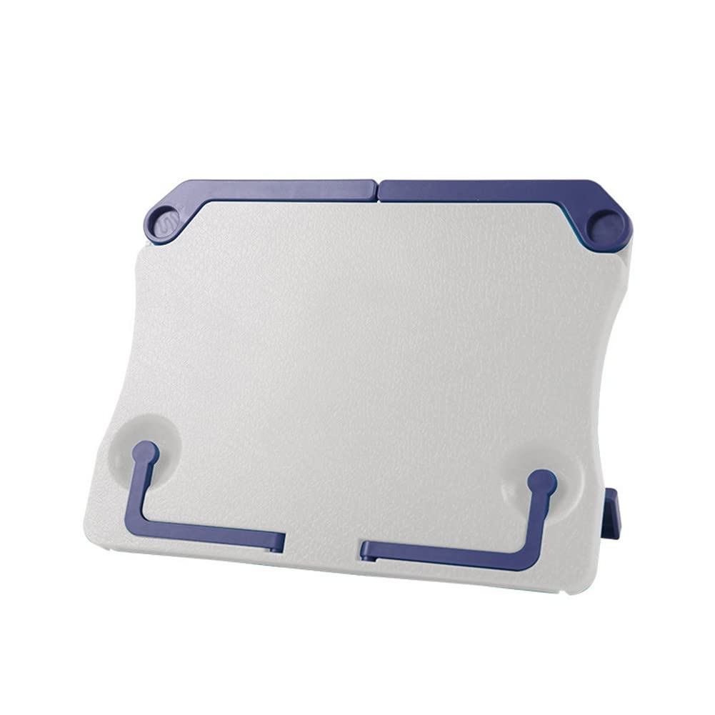 Alnicov Sheet Music Stand,Foldable and Adjustable Book Holder,for Music Score Tablature Cookbook Reading(White)