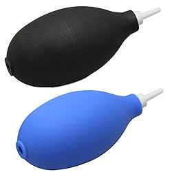 See RAYSUN 2 Pack Mini Professional Air Blower Air Blaster Dust Cleaner for Camera, Lens, Keyboard, Watch, Cellphone, Computer, Laptop Details