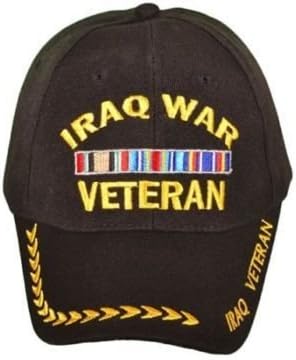 NEW IRAQ WAR VETERAN BLACK EMBROIDERED BASEBALL CAP iraqi usa us hat freedom