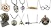 10 Pack Harry Potter Pendant Necklace Time Turner Deathly Hallows Golden Snitch