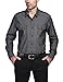 Mens Long Sleeve Button Casual Dress Shirt Twill Chambray Classic Fit