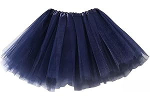 ASLANA Kids Tutu Skirts 3 Layered Tulle, Fit Most 4-11 yrs Little & Big Girls for Dance Party Costume