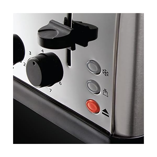 Russell Hobbs 18790 Futura 4-Slice Toaster, 1500 W, Stainless Steel Silver, Four Slice