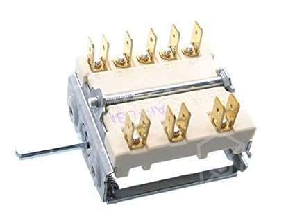 EGO Nockenschalter 49.27215.747 passend für Potis, Küppersbusch, Ascobloc, Juno-Röder-Senking, Zanussi 2-polig 7-Takt-Schalter