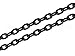 CleverDelights 3x4mm Cable Chain - Dark Black Color - 30 Feet