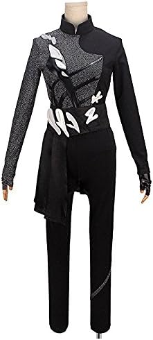 Japanese Anime about Figure Skating Cosplay Costume Figure Skating Suit (custom made, Black)