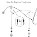 Mini Tree Glasses Strap Necklace Eyeglass Chain Beaded Eyeglass Holder Sunglasses Strap and Cords for Women (Silver and Gold)