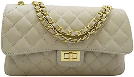 NAPPA LEATHER SHOULDER BAG QUILTED