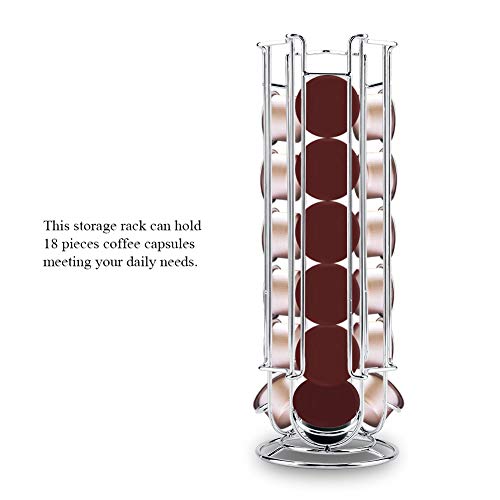 image for fosa Coffee Capsule Holder with 18 Pieces Pods,Iron Coffee Capsule Sto