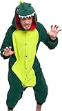 Silver Lilly Unisex Adult Pajamas - Plush One Piece Cosplay Dinosaur Animal Costume