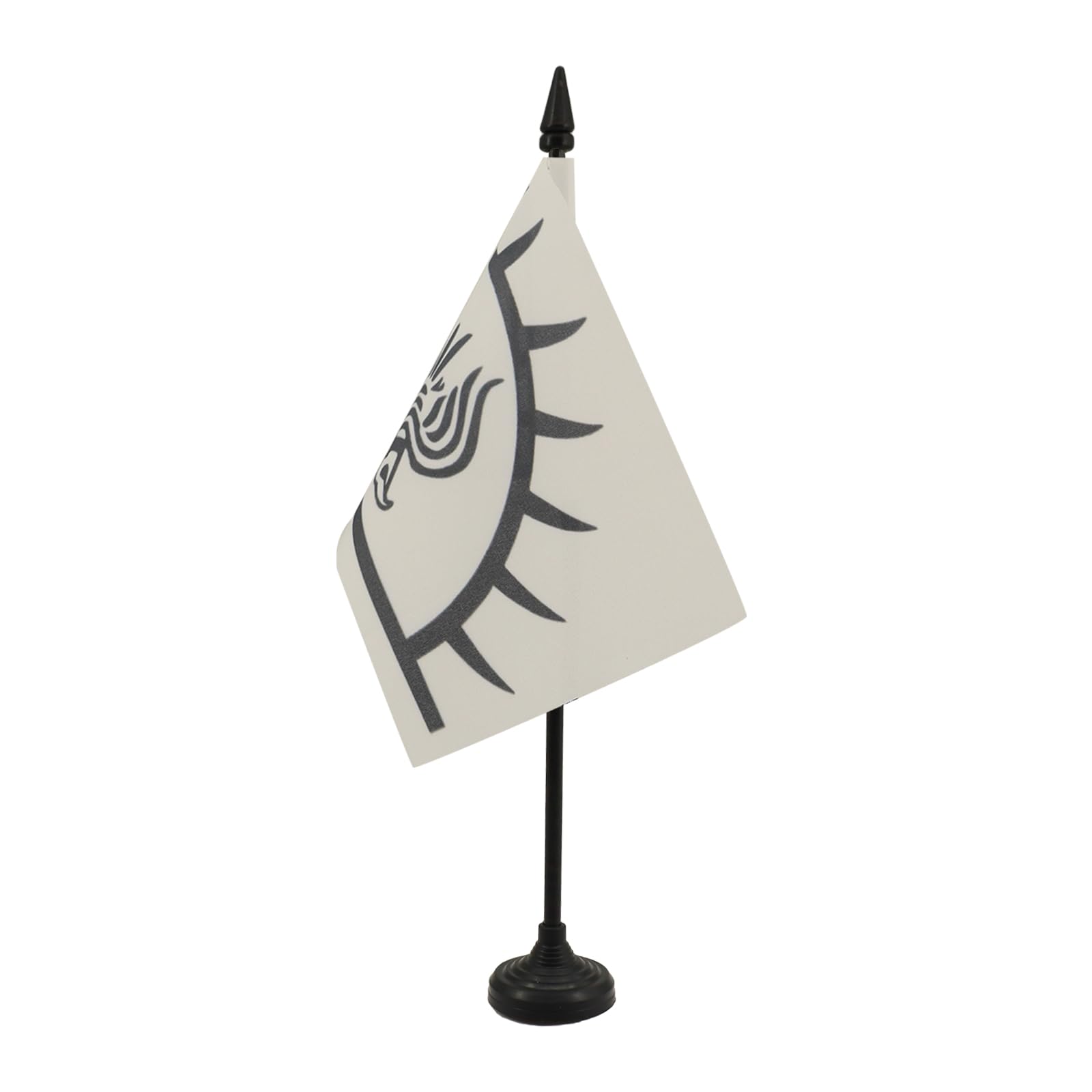 AZ FLAG - Viking Raven Table Flag 4'' x 6'' - Scandinavia Office Mini Banner 100% Polyester 15 x 10 cm - Mini Desk Flag with 10'' Pole and Black Plastic Base