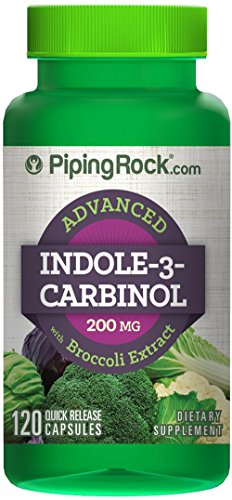 Piping Rock Advanced Indole-3-Carbinol 200 mg with Broccoli Extract 120 Quick Release Capsules Dietary Supplement Piping Rock Advanced Indole-3-Carbinol 200 mg with Broccoli Extract 120 Quick Release Capsules Dietary Supplement