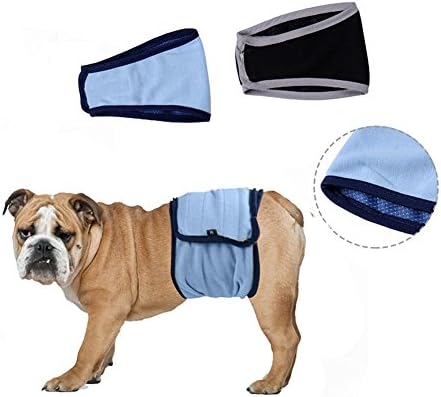 ClothingTalks Diapers For Fmale/Male Dog Belly Band With Velcro Wrap Reusable Washable For Puppy Nappies Pants