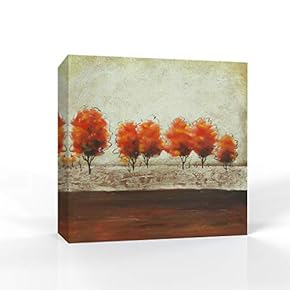 Canvas Wall Art Elegant Red Flowers Pictures Home Wall Decorations for Bedroom Living Room Paintings Canvas Prints Framed - 12x12 inches
