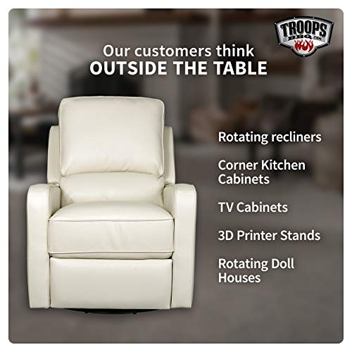 TROOPS BBQ Lazy Susan Turntable Ring Commercial Aluminum Lazy Susan