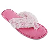 Womens/Ladies Mottled Supersoft Toe Post Flip Flop Slippers