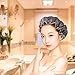 Microfiber Shower Cap Bath Cap - Shower Bonnet Designed for Women and Girls Waterproof Caps Reusable Double Layer Bath Accessories (3 Pack)