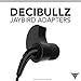 Decibullz - Custom Molded Adapters for Jaybird Freedom F5 and Jaybird Freedom 2 Earphones, for Your Freedom (Black)