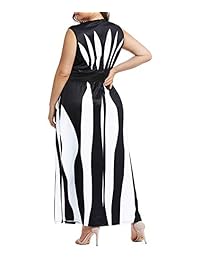 Vestido largo de fiesta formal sin mangas de cintura alta sin mangas LALAGEN para mujer con bolsillos