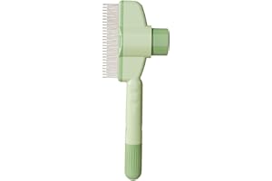 Marchul Cat Comb with Release Button,Cat Grooming Comb Brush,Pet Grooming Combs,Lightweight Dog Brush for Shedding Massaging 