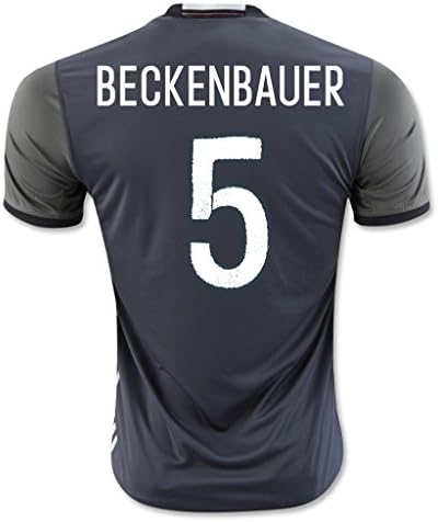 2016 Grey #5 Beckenbauer Away Match Football Soccer Adult Jersey
