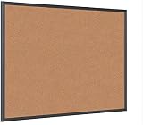 Bi-Office Cork Notice Board 60 x 40 cm Black MDF Frame Pin Board for Notes view 4