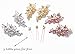 Missgrace Bridal Crystal Leaf Rose Gold Hair Pins Women Crystal Headpiece Wedding Rose Gold Leaf Hair Pins Clip Hair Jewelry Wedding Hair Accessories Set of 5