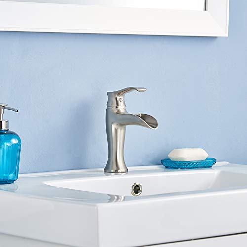 4 Commercial+Stainless+Waterfall+Bathroom+Lavatory