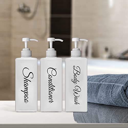 Shampoo and Conditioner Dispenser Modern Refillable Shampoo Pump