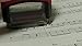 Piano Keyboard Diagram Stamp Inkpad-builtin