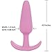 Doc Johnson Mood - Naughty 1 - Silicone Anal Plug - Large - 4.9 in. Long and 1.3 in. Wide - Tapered Base for Comfort Between The Cheeks - Large - Pink