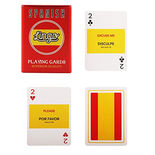 Lingo Spanish Cards in Tin Box The Best Playing Cards for Beginners