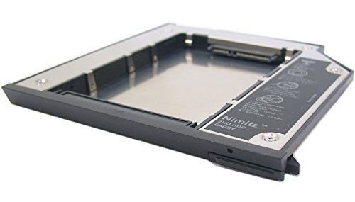 Nimitz 2nd HDD SSD Hard Drive Caddy Adapter for Dell E6400 E6500 E6410 E6510 M2400 M4400 M4500 Modular Bay
