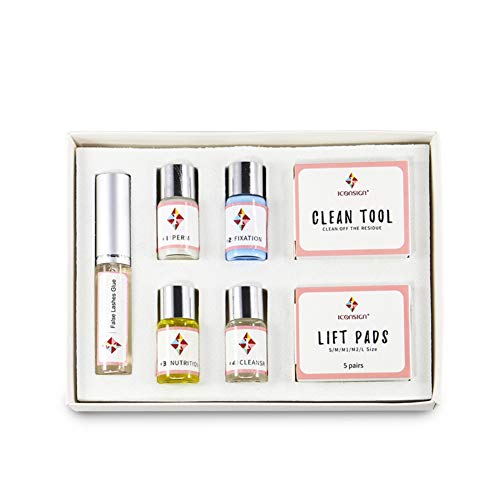 Eyelash Perming Kit,SUNSENT Professional Eyelash Lash Extensions Kit,Lash Lifts/Lash Curling and Nutritious Growth Treatments for Salon Professional Use
