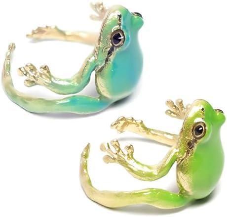 Amazon.com: Frog Ring for Women Green Tree Frog Knuckle Ring Cute