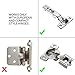 15 Pack Rok Hardware Soft Close Damper for Cabinet Doors/Compact/SoftClose Cabinet Adapter/Hardware/Hinge Polished Nickel Finish, SCD103