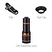 Cell Phone Camera Lens, 12X Zoom Telephoto Universal Clip On hd Lens Kit for iPhone X/8/7/6S/6 Plus/5/SE, Samsung, Android and Smart Phone
