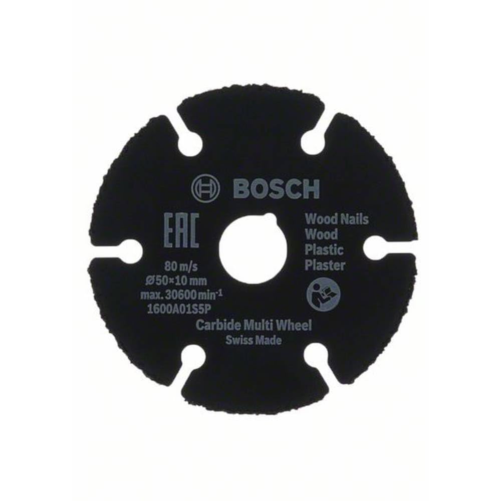 Bosch Home and Garden Carbide Multi Wheel Cutting Disc (for Multi Material, Ø 50 mm, Accessories for Bosch Easy Cut & Grind)