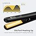 KIPOZI Ceramic Hair Straightener 1 Inch Professional Dual Voltage Flat Iron Travel Flat Iron for Hair with LCD Display Adjustable Temperature, Instant Heat Up, Black thumb 1