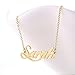 HUAN XUN Gold Color Plated Name Necklace Valentine's Day Gift, Sarah
