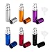 DE 6pcs 10ml Portable Mini Refillable Perfume Scent Aftershave Atomizer Empty Spray Bottle with 2 Funnel Filler for Travel Purse