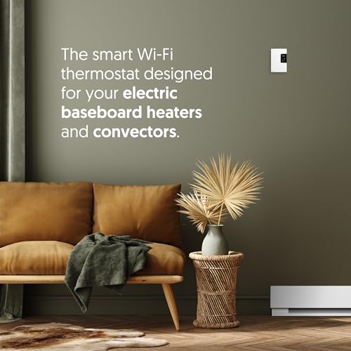 Sinopé Smart Wi-Fi Thermostat for Electric Baseboard Heating TH1123WF (Works with Amazon Alexa) 3000 W / 240 V