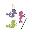24 Magic Color Scratch Unicorn Ornaments - Includes Scratching Tools & Cords, 4.5", DIY Craft Activity For Kids