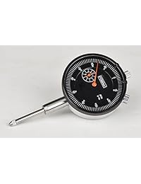 Indicador redondo marca Fowler AGD, rango máximo de medición de 1 pulgada, intervalo de graduación de 0.001 pulgada, 0 100 Lectura continua, diámetro de 2.25 pulgadas, Negro, 1