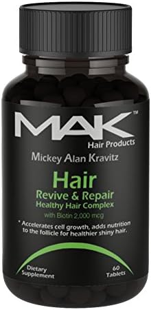 MAK "Hair Revive &amp; Repair" Vitamin supplement, 2000 mcg Biotin. Help fight hair loss, Stimulate hair growth and shine