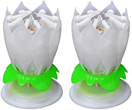 2 Pieces Music Birthday Candle (WHITE 2 PACK)