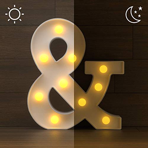 YOUZONE LED Letter Lights Marquee Alphabet Light Up Letters with Remote