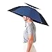 Luwint Double Layer Umbrella Hat Headwear 36'' Diameter Oversized Folding Adjustable Hands Free UV Wind Rain Protection - Fishing Gardening in Outdoor Recreation (Blue/Purple)