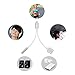 ONLIK AC170215 2-in-1 Lightning Adapter, 3.5 mm Audio Adapter and Charger Cable- Cell Connectors Lightning Charger and Earphone Stereo Jack Cable Adapter for iPhone 7/7 Plus/6S/6
